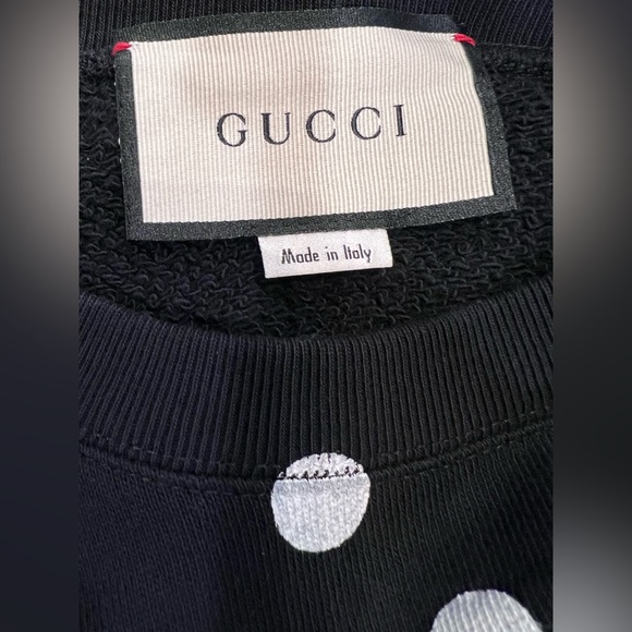 Gucci Black Sweater with White Polka Dots - Picture 2 of 12